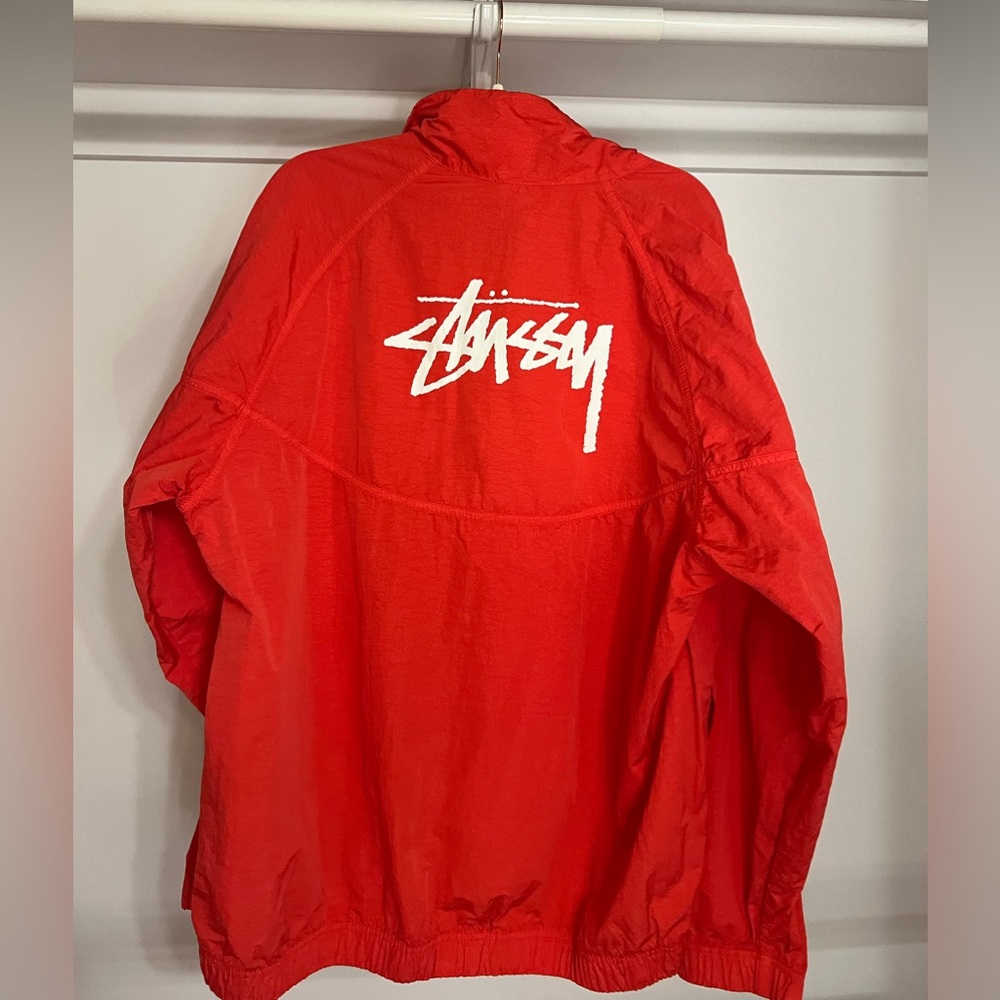 Stussy x Nike windbreaker (Habanero Red)